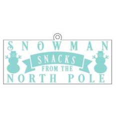 snowman snack tag