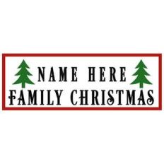 custom family christmas sign