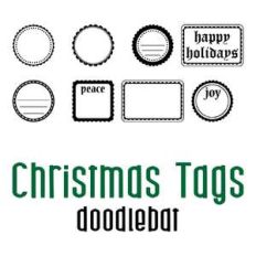 christmas tags doodlebat