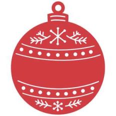 christmas name ornament tag