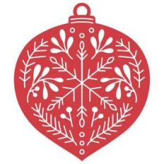 scandinavian christmas ornament tag