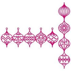 christmas bauble repeating borders