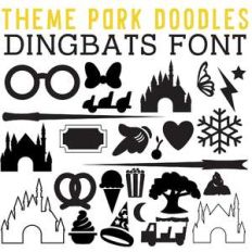 cg theme park doodles dingbats