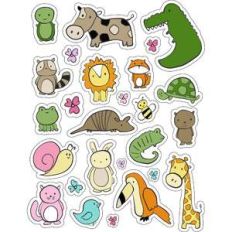 ml it's animals stickers