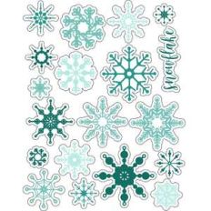 ml snowflakes fun stickers