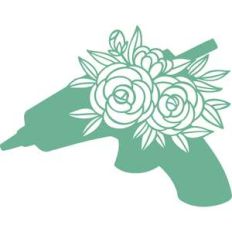 glue gun floral