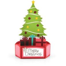hexagon pop up card christmas tree