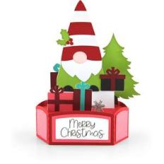 hexagon pop up card gnome