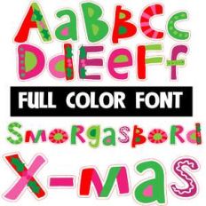 smorgasbord x-mas color font