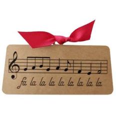 fa la la la gift tag