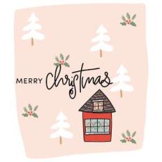 merry christmas pink