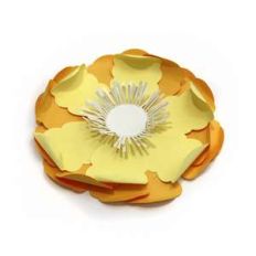 big yellow 3d flower