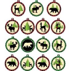 christmas in the forest gift tags