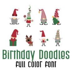 christmas gnomes full color font