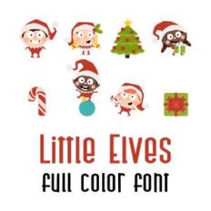 little elves full color font