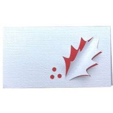 3d holly place name card