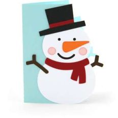 a2 christmas card snowman