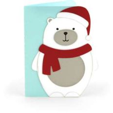 a2 christmas card polar bear