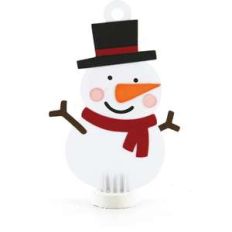 christmas tag snowman