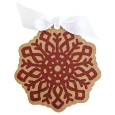 snowflake gift tag