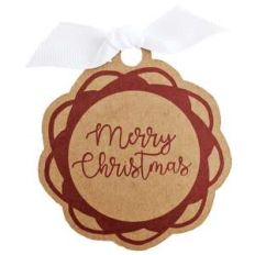 merry christmas gift tag