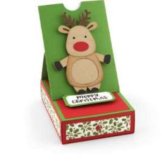 gift card box reindeer