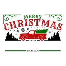merry christmas family name template