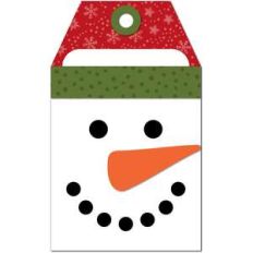 gift card holder tag snowman