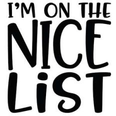 i'm on the nice list