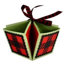 any colour plaid treat bowl