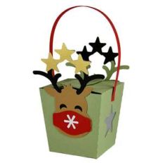 hanging comet with mask box ornament lantern