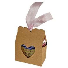 chocolate square heart container