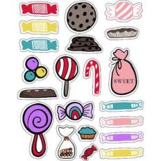 ml christmas candy sweet stickers