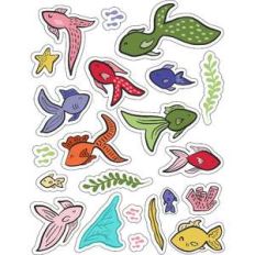 ml colorful fish stickers