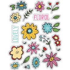 ml floral floral stickers