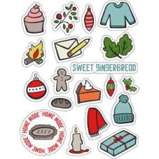 ml winter christmas warm stickers