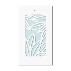 leaves gift tag