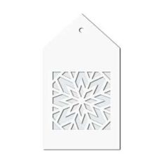 snowflake gift tag