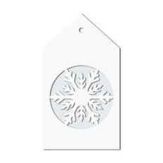 snowflake gift tag