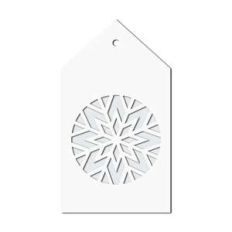snowflake gift tag