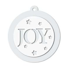 joy word gift tag