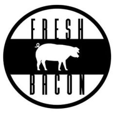 fresh bacon sign