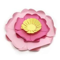 medium light pink 3d flower