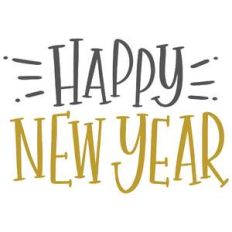 retro happy new year