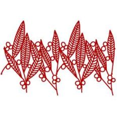 leaf and buds repeating border
