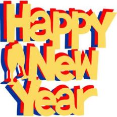 happy new year toasting