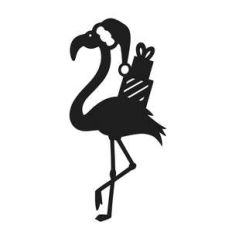 christmas flamingo
