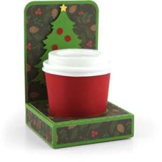 mini coffee cup holder christmas tree