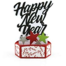 hexagon pop up card new year
