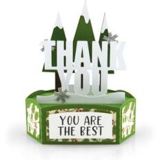 hexagon pop up card thank you